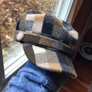 Plaid News Boy Hat